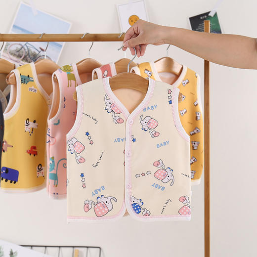 【优质柔绒 顺滑细腻 亲肤保暖】儿童加绒马甲2021冬季新款男童棉马甲韩版婴儿加厚坎肩女童棉背心 商品图13
