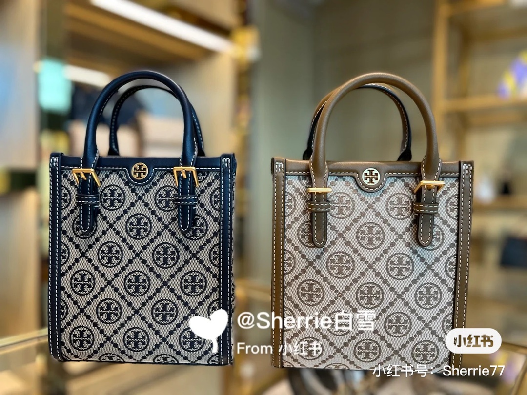 tb 老花帆布mini托特包