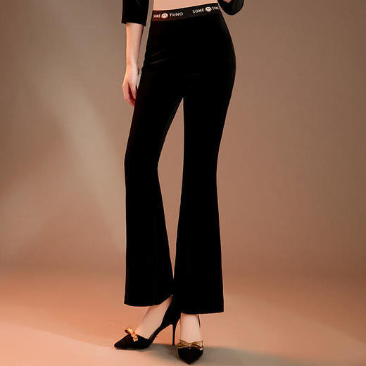 黑色丝绒两件套装，时尚改良女士日常上衣旗袍 GSJ129 商品图2