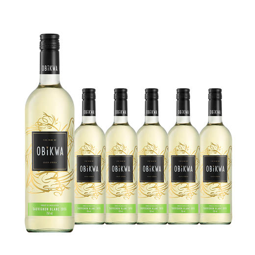 【整箱六瓶】南非原瓶进口干白 奥卡瓦-苏伟浓白葡萄酒 Obikwa - Sauvignon Blanc  750ml*6 商品图0