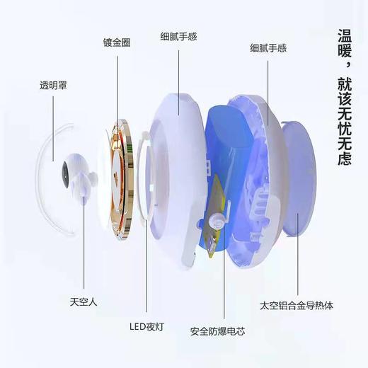 usb暖手宝充电式电可爱便携式女小型迷你随身自发热学生电热宝暖手神器 商品图5