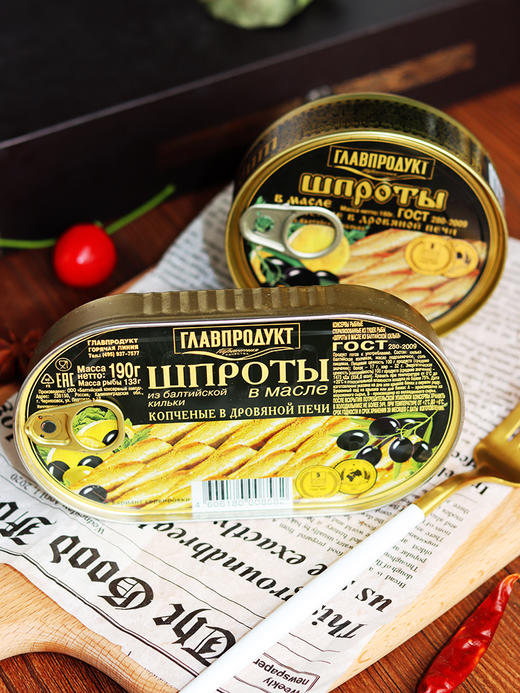 【中欧班列精选】WWJ俄罗斯波罗的海鲱鱼罐头圆盒烟熏油浸鲱鱼进口海鲜罐头 商品图5