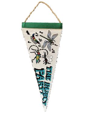 户外手工三角挂旗「THE INSECT PARTY」by TINGTING