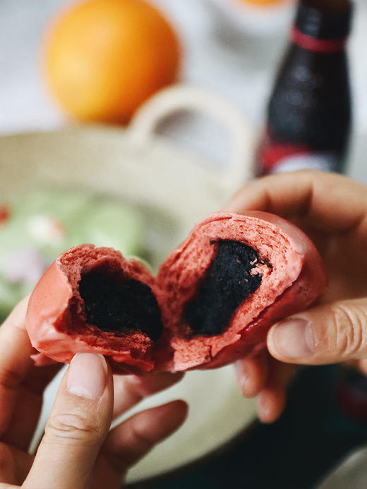 21日20点【人手工卡通馒头】手工打馅儿丨高温灭菌儿童早餐半成品早点黑芝麻+花生+紫米+豆沙四种馅儿6个*3盒【冷冻保质期60天】觅食 商品图11