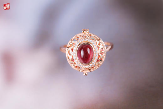 [ 凝香 ]  紫牙乌石榴石戒指 商品图3