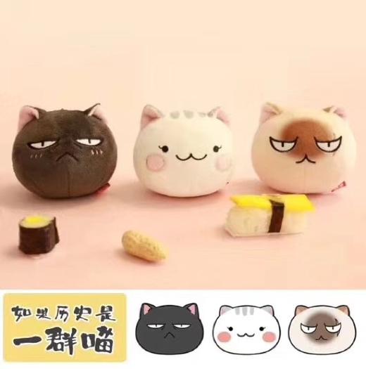 【一群喵挂偶】如果历史是一群喵官方周边钥匙扣卡通可爱包包挂饰 商品图0