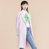 MIIDII谜底2022春新款双色双面呢中长款绵羊毛呢大衣女221MD0024 商品缩略图1