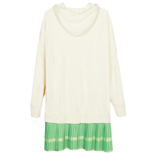 MIIDII谜底2022春新款学院风刺绣宽松圆领大卫衣连衣裙221ML0138 商品图4