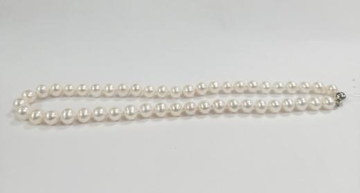 淡水珍珠项链 8.5-9.5mm白 淡水珍珠常规链102307 商品图0