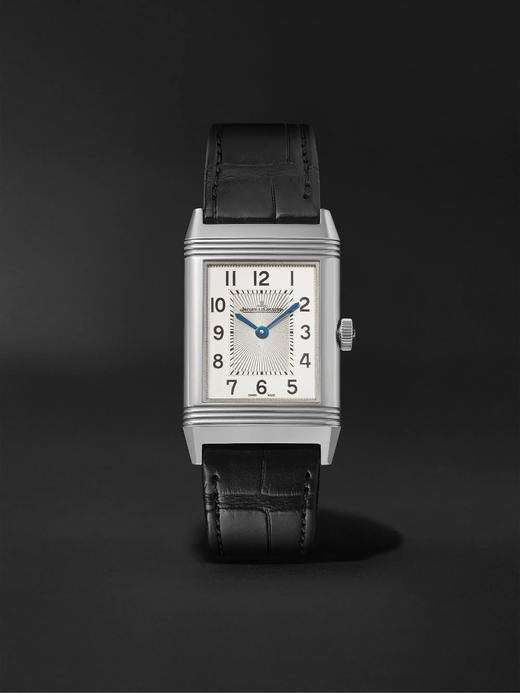 JAEGER-LECOULTRE 积家 翻转系列单面翻转中号薄型手动上链不锈钢鳄鱼皮腕表 Q2548440 商品图3