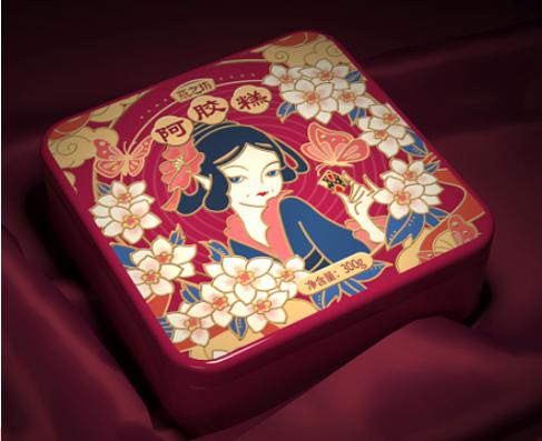 【严选】燕之坊阿胶糕铁盒装玫瑰味300g/提（厂家直发） 商品图0