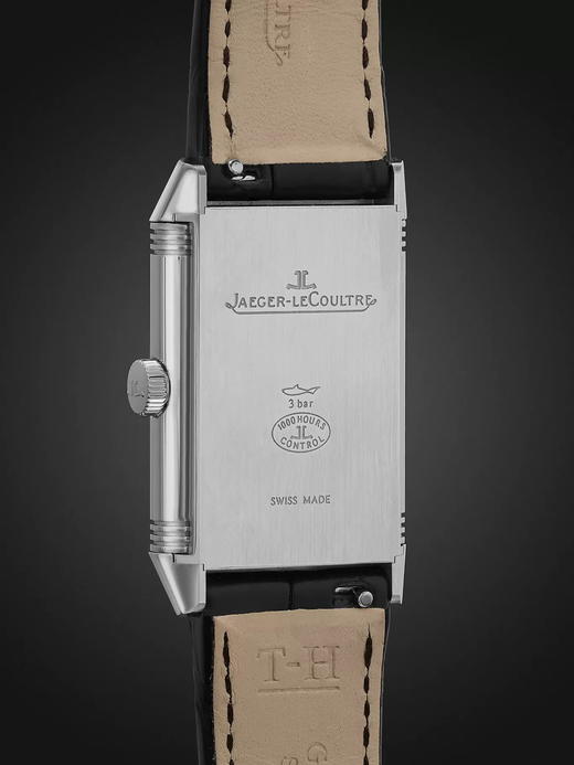 JAEGER-LECOULTRE 积家 翻转系列单面翻转中号薄型手动上链不锈钢鳄鱼皮腕表 Q2548440 商品图7