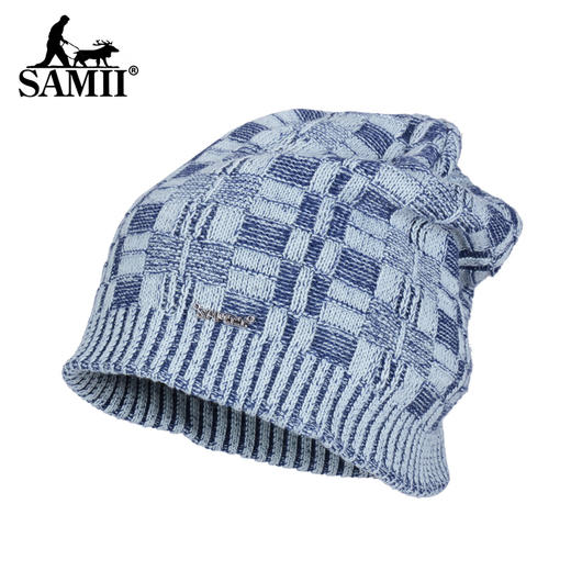 SAMII萨米帽子男女冬天保暖针织帽情侣款加厚毛线套头滑雪帽 商品图3