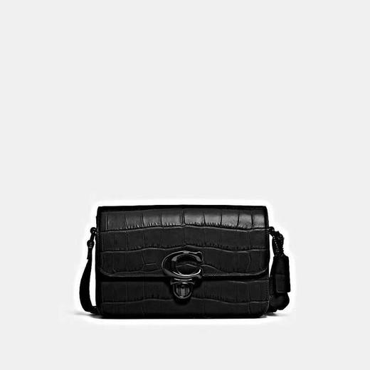 百货世界-COACH-鳄鱼压纹牛皮STUDIO单肩包 绿色/黑色 商品图1