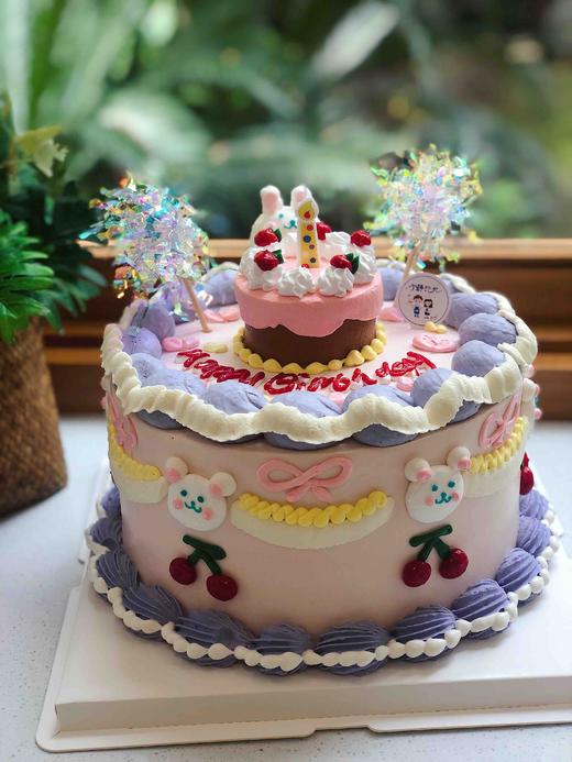 复古兔子奶油蛋糕 下单前请仔细阅读商品详情 商品图0