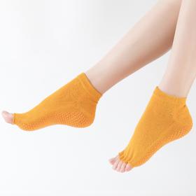 爆款女士专业防滑露趾瑜伽袜子五指袜子舞蹈袜点胶袜运动袜 XY000   橡筋线