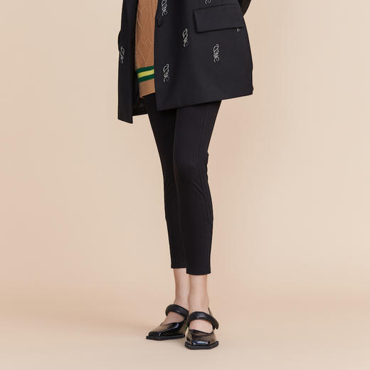 MIIDII谜底2022春新款简约时尚铅笔裤小脚裤休闲长裤女221MK0175 商品图1