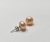 银925淡水珍珠耳钉9-10mm彩 一根针105001 商品缩略图0