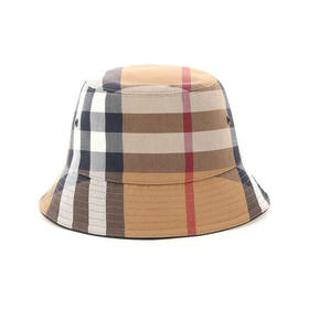【二】BURBERRY 博柏利 格纹棉质帆布渔夫帽 女士渔夫帽 经典格子 8041616 A8894