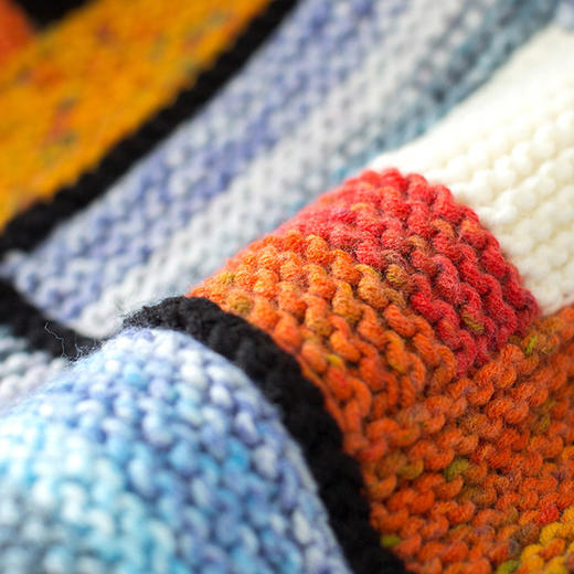 苏苏姐家小木屋拼花毯消磨时间手工编织粗线毛线棒钩针diy材料包 商品图2