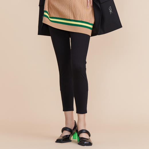 MIIDII谜底2022春新款简约时尚铅笔裤小脚裤休闲长裤女221MK0175 商品图0