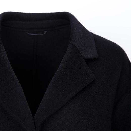 LH9R3斯尔丽瑟俪2021秋冬新款时尚袖口褶皱设计一粒扣通勤双面呢大衣 商品图2