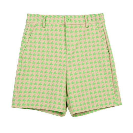 MIIDII谜底2022春新款摩登时尚千鸟格休闲短裤四分裤女221MK0062 商品图3