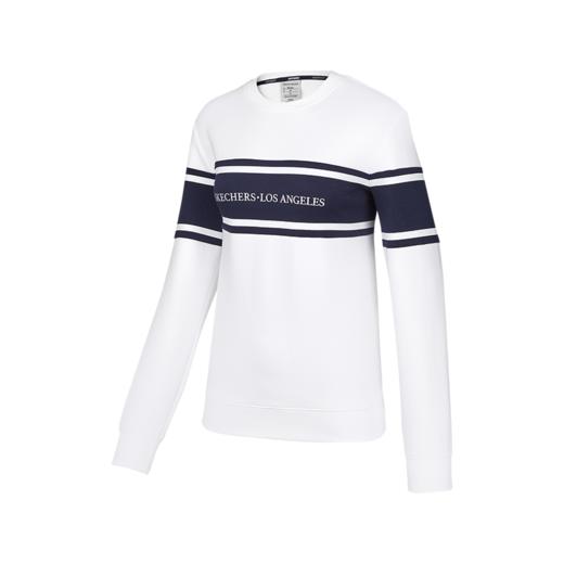 斯凯奇卫衣女2022新款拼接撞色套头衫运动服外套P122W002 商品图5