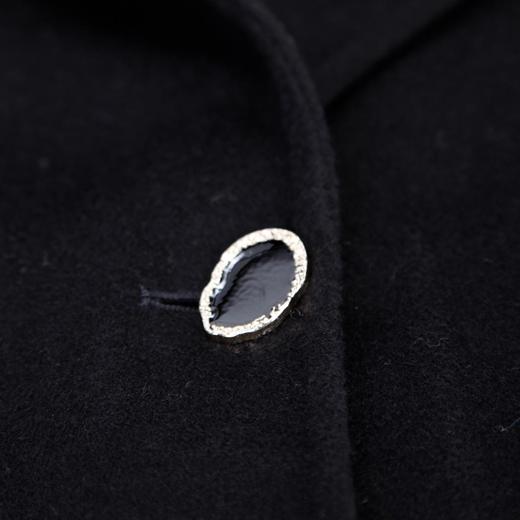 LH9R3斯尔丽瑟俪2021秋冬新款时尚袖口褶皱设计一粒扣通勤双面呢大衣 商品图4