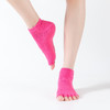 爆款女士专业防滑露趾瑜伽袜子五指袜子舞蹈袜点胶袜运动袜 XY000   橡筋线 商品缩略图2