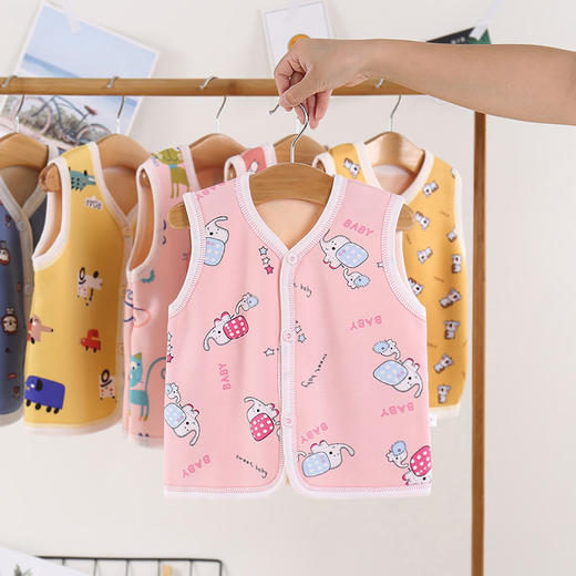 【优质柔绒 顺滑细腻 亲肤保暖】儿童加绒马甲2021冬季新款男童棉马甲韩版婴儿加厚坎肩女童棉背心 商品图9
