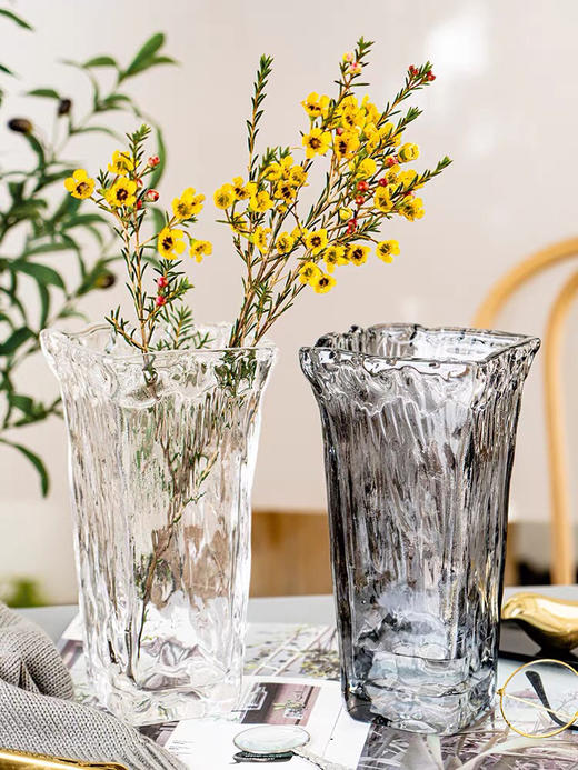 欧式西班牙ins风 透明玻璃花瓶花器 商品图12