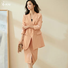 剩S/L/XL 芳外芳外醋酸西装秋款宽松时尚气质小众洋气缎面垂感西装外套女2091