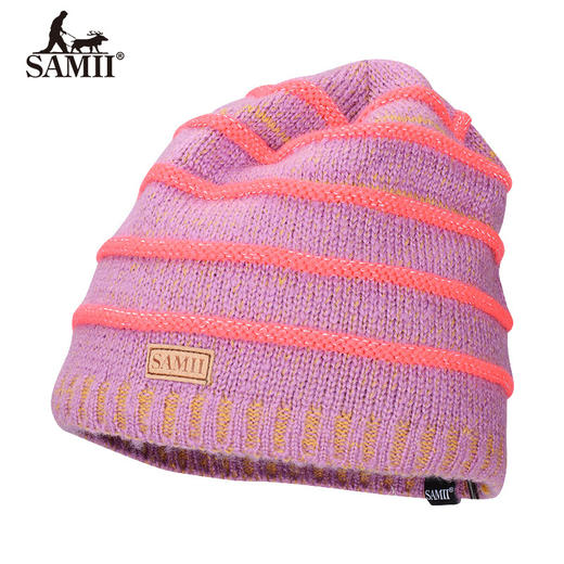 SAMII萨米帽子男女冬天保暖针织帽情侣款加厚毛线套头滑雪帽 商品图1