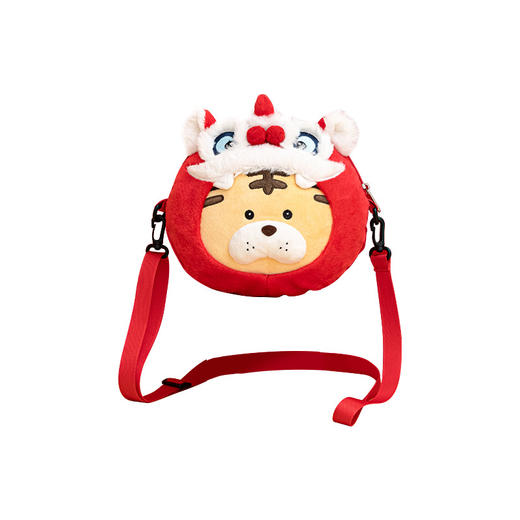 【瑞虎拜年 潮酷百搭】新款可爱醒狮包包单肩斜挎包儿童迷你老虎时尚零钱包女孩毛绒玩具 商品图4