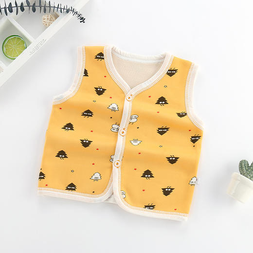 【优质柔绒 顺滑细腻 亲肤保暖】儿童加绒马甲2021冬季新款男童棉马甲韩版婴儿加厚坎肩女童棉背心 商品图8