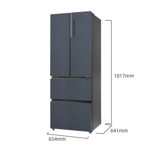 美菱（MeiLing）331升变频法式多门长效净味嵌入式冰箱 BCD-331WQ3F【磨砂玻璃】星空灰 商品图4