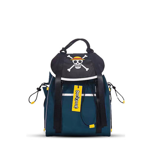 航海王ONE PIECE双肩包男女 休闲大容量旅游背包 蓝色 17寸 商品图0