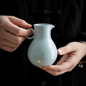 汝山明 单耳尊玉壶杯酒器套组 非遗汝瓷 汝窑分酒器 茅酒杯 送礼礼盒