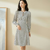 剩S/L/XL/XXL 米思阳波点a字裙2022春季新款法式收腰显瘦长袖连衣裙 商品缩略图0