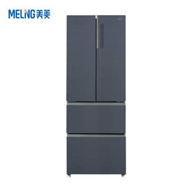 美菱（MeiLing）331升变频法式多门长效净味嵌入式冰箱 BCD-331WQ3F【磨砂玻璃】星空灰