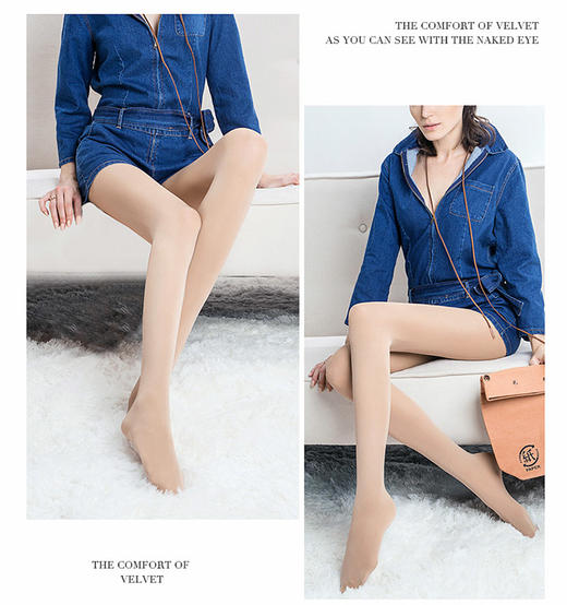 闪翘鲨鱼连裤袜提臀显瘦腿型8635 商品图11