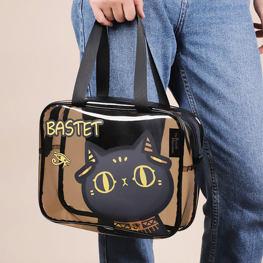 大英博物馆安德森猫和她的朋友们巴斯特透明洗漱包化妆品收纳包 商品图3