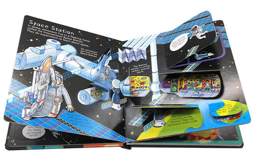 尤斯伯恩 看里面系列 揭秘太空 英文原版绘本 Usborne Look Inside Space 英文版儿童英语科普读物 精装纸板翻翻书 进口书籍 商品图2