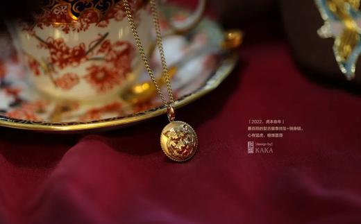 2022虎本命年｜百搭复古徽章挂坠侧身链 商品图2