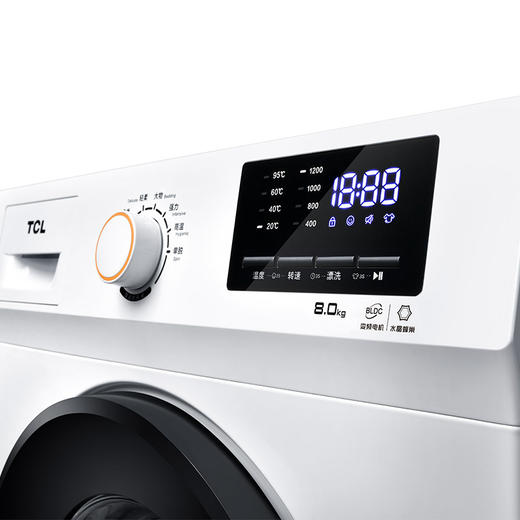 【品质家电】TCL 变频滚筒TG-V80B芭蕾白 商品图3