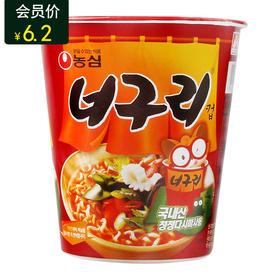 너구리컵라면农心辣浣熊拉面