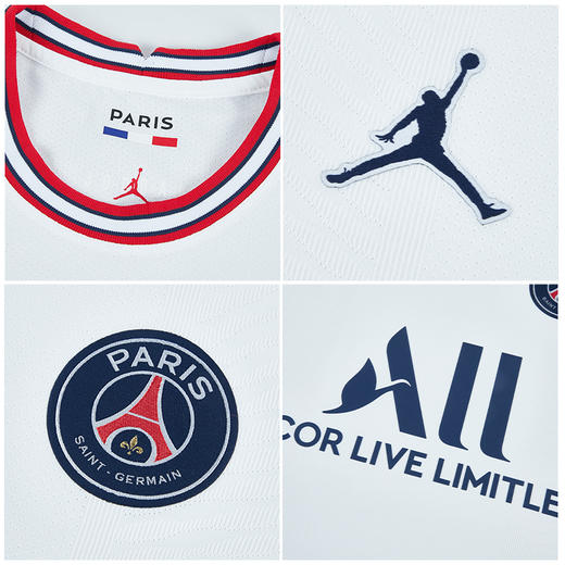 SFS正品 21/22赛季AJ 大巴黎联名款第四球衣球员版球衣DH7467-101 商品图3
