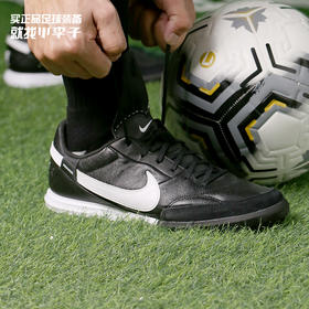 NIKE/耐克PREMIER TF碎钉人草牛皮成人足球鞋男AT6178-010