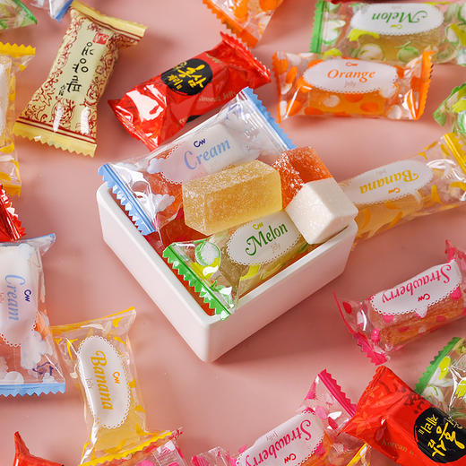 韩国青右橡皮糖/综合水果糖600g 多种水果味 独立包装 年货必备 062088/061545 商品图3